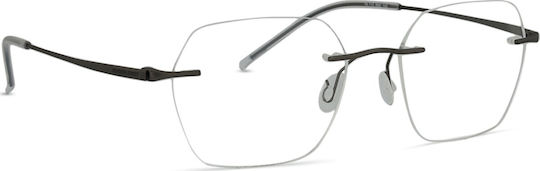 Safilo Weiblich Metallisch Brillenrahmen Silber 7A 115 R80