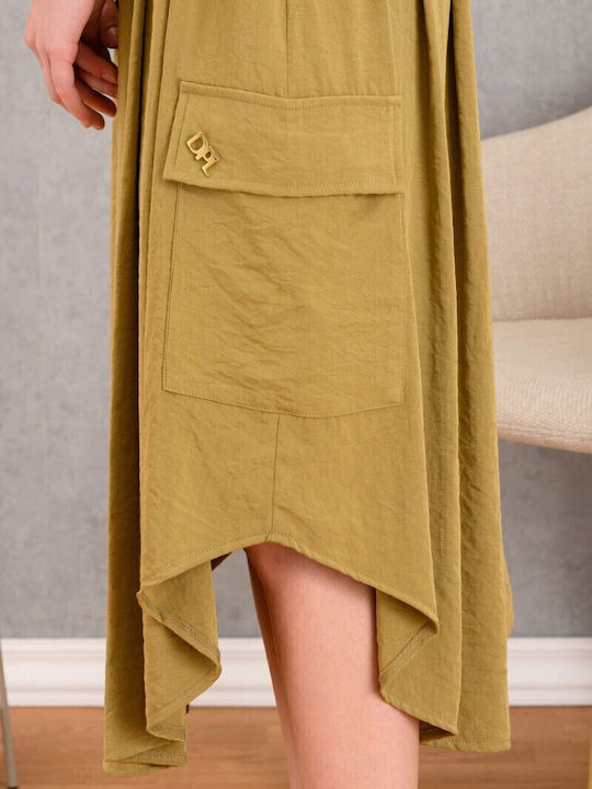 Midi Hemdkleid Olive