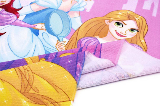 Dimcol Prosoape de plajă pentru copii Roz Disney Princess 140x70cm