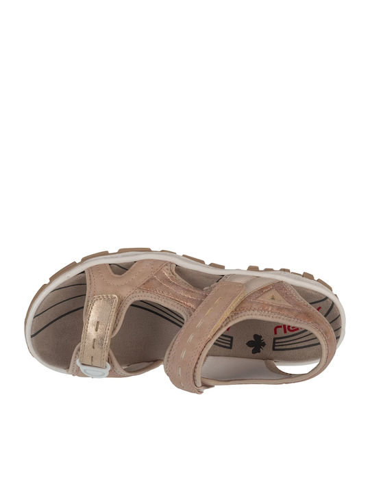 Flache Sandalen für Damen in Rosa Farbe