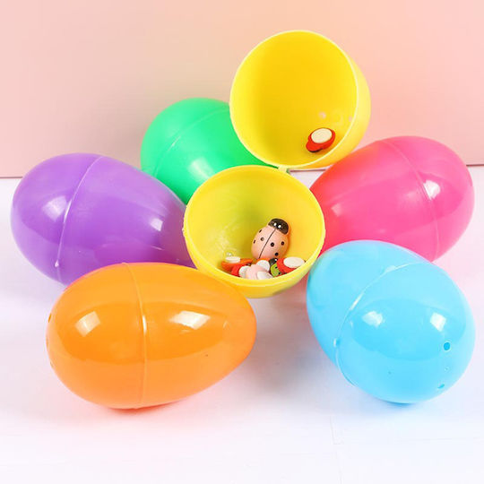 Set of 8 Colorful Opening Eggs 57mm 5gym01