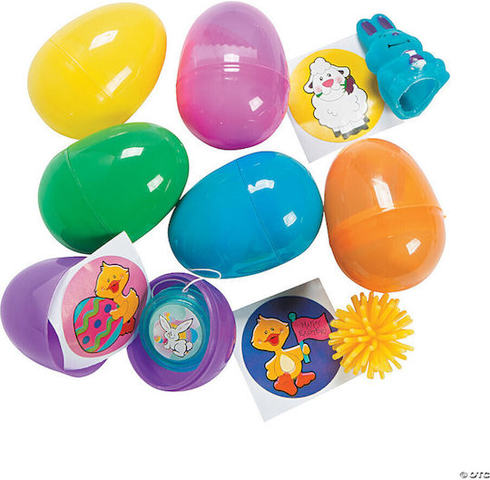 Set of 8 Colorful Opening Eggs 57mm 5gym01