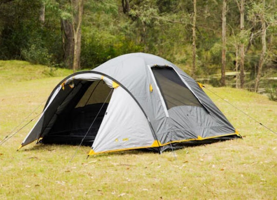 OZtrail Genesis Ii 3v Dome Σκηνή Camping Igloo Μαύρη με Διπλό Πανί 3 Εποχών για 3 Άτομα 305x205x125εκ.