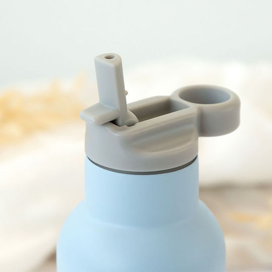 Kiokids Kinderflasche Thermos Rostfreier Stahl Hellblau 350ml
