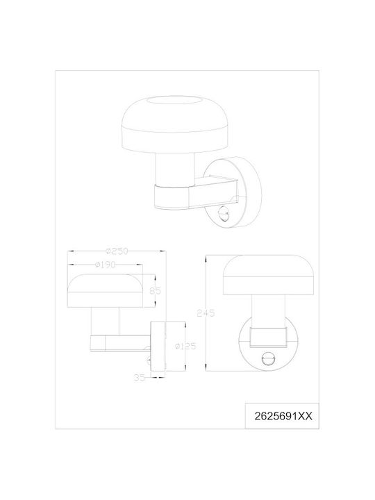 Trio Lighting Fraser Επιτοίχιο Εξωτερικό Φωτιστικό Trio Lighting Fraser Επιτοίχιο Εξωτερικό Φωτιστικό