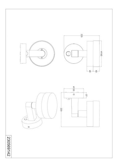 Trio Lighting Mackenzie Стенно Външно Осветително Тяло Сиво Trio Lighting Mackenzie Стенно Външно Осветително Тяло Сиво