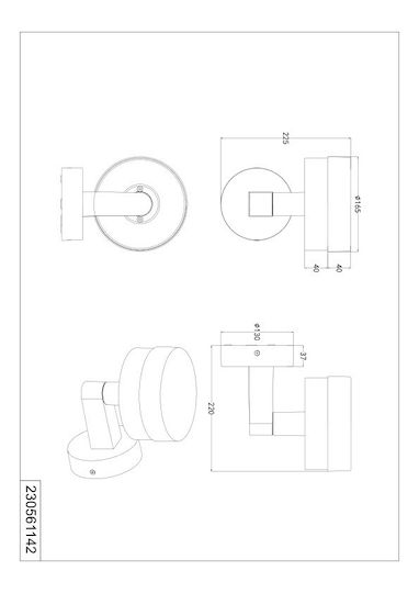 Trio Lighting Mackenzie Стенно Външно Осветително Тяло Сиво Trio Lighting Mackenzie Стенно Външно Осветително Тяло Сиво
