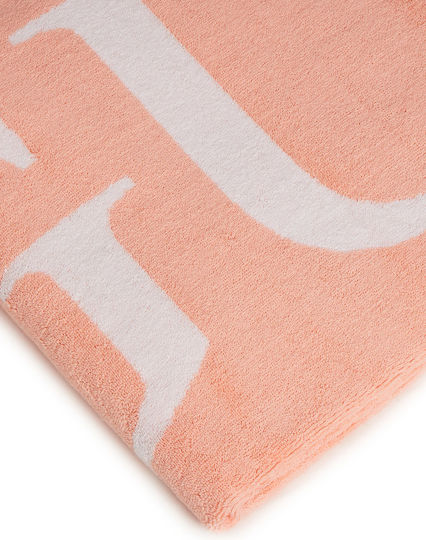 Guess Beach Towel Cotton Coral 180x100cm.