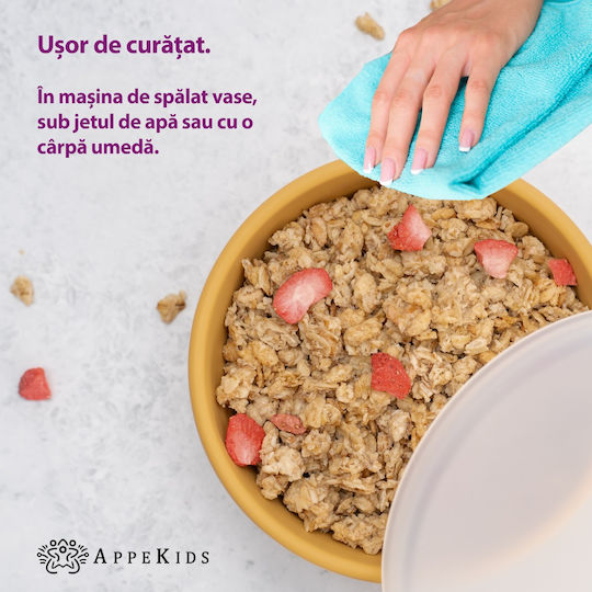 AppeKids Παιδικό Μπωλ Φαγητού από Σιλικόνη Μπεζ