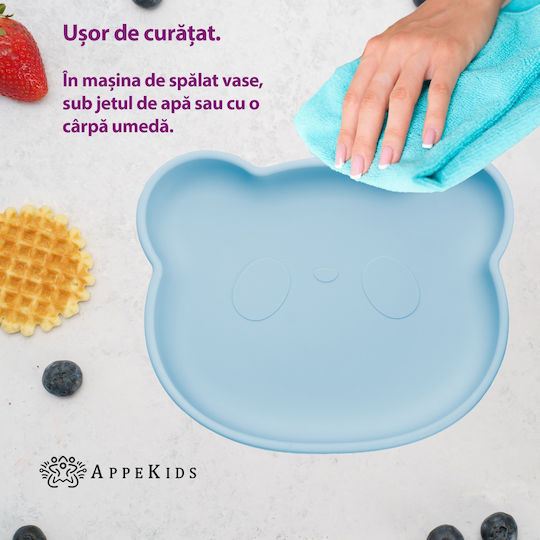 AppeKids Kinderteller aus Silikon Türkis