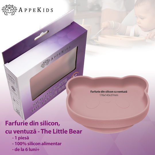 AppeKids Kinderteller aus Silikon Rosa