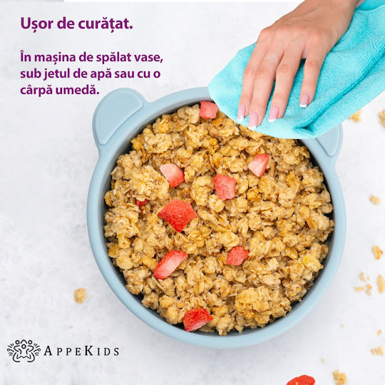 AppeKids Kinderessschale aus Silikon Türkis
