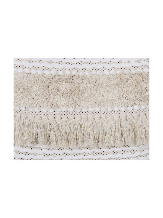 Beliani Sofa Cushion Made of 100% Cotton Beige 45x45cm