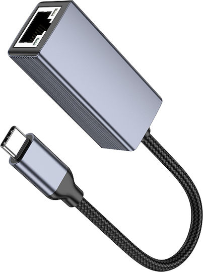 Hoco UA37 Network Adapter USB-C with Wired Gigabit Ethernet Connection