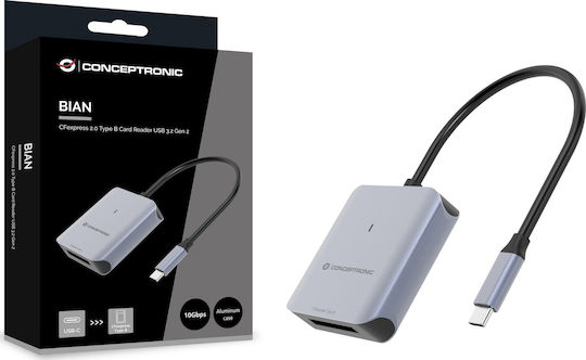 Conceptronic Card Reader USB 3.2 για SD Γκρι