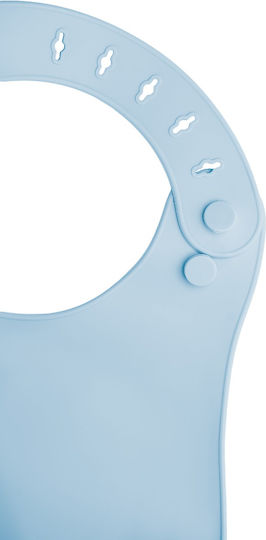 AppeKids Bavetă Silicon cu Buzunar Aqua Blue