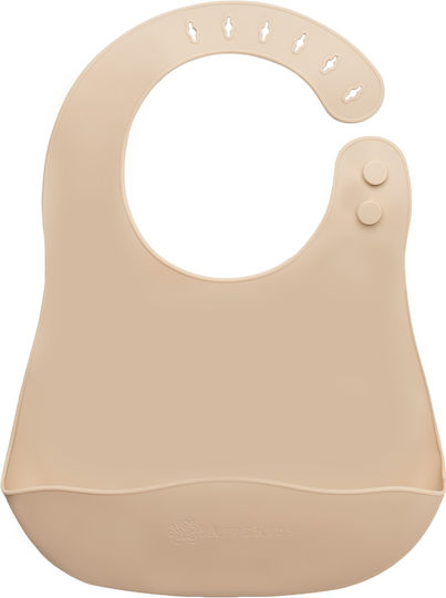 AppeKids Lätzchen Silikon mit Tasche Bubble Beige