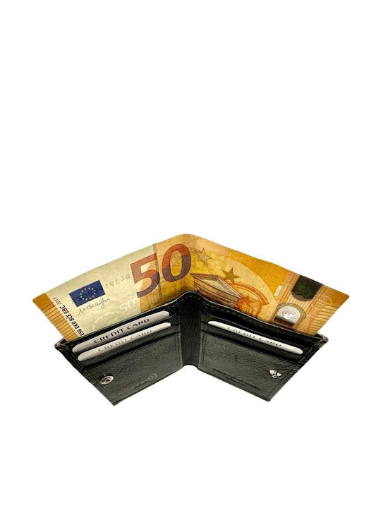 Δερμάτινο Ανδρικό Πορτοφόλι Καρτών με RFID Μαύρο