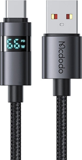 Mcdodo LED USB 2.0 Kabel USB-C männlich - USB-A 100W Schwarz 1.2m (CA-6520)