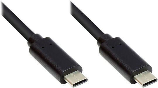 Good Connections USB 3.1 Cable USB-C male - USB-C 100W PD Μαύρο 0.5m GC-M0112