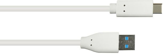 Good Connections Braided USB 3.2 Cable USB-C Male - USB-A / USB-C 100W PD White 0.5m 2831-AC005W