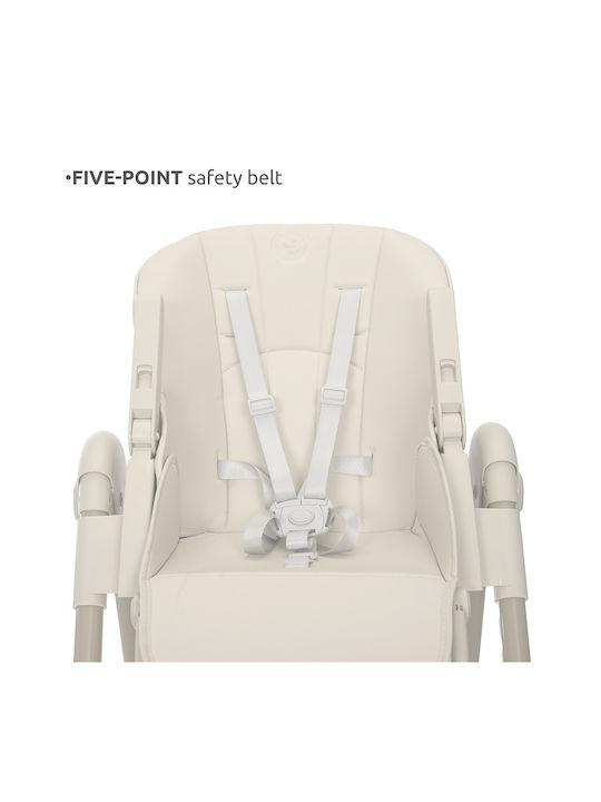 Lorelli Tummy Time Foldable Highchair with Adjustable Height Beige