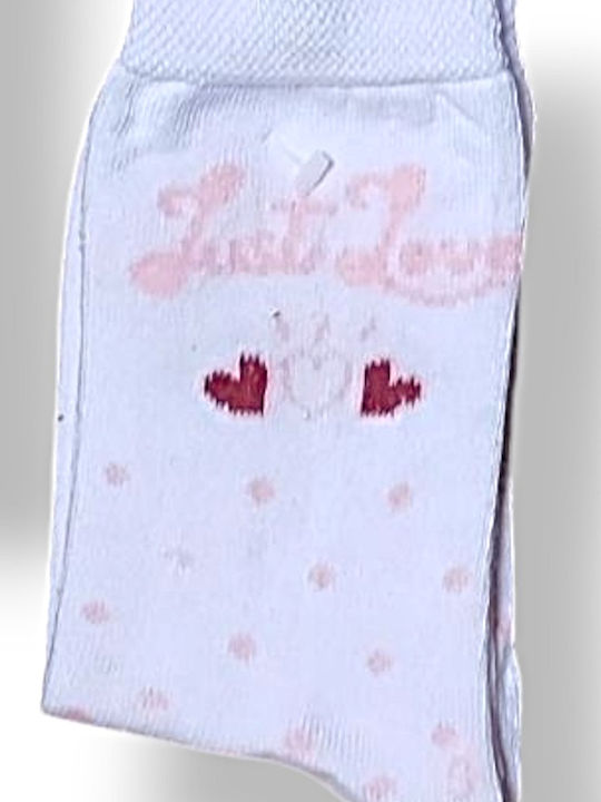 Babydom Șosete pentru Copii White, Pink 2 Perechi
