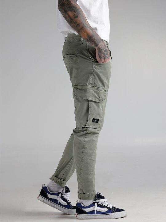 Pantaloni Elastic cu Croială Normală khaki