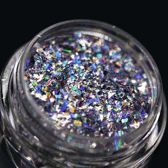 Kajol Beauty Σκιά Ματιών σε Σκόνη Holographic Silver Glitter Pk157