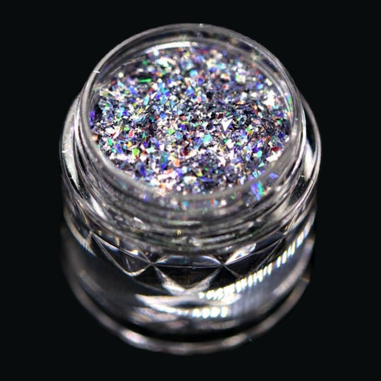 Kajol Beauty Σκιά Ματιών σε Σκόνη Holographic Silver Glitter Pk157