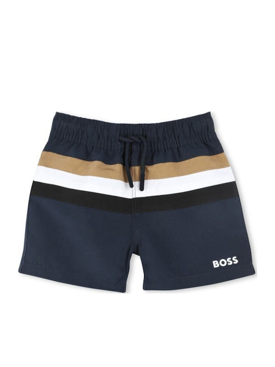 Herren Badebekleidung Shorts Navy Blue Gestreift