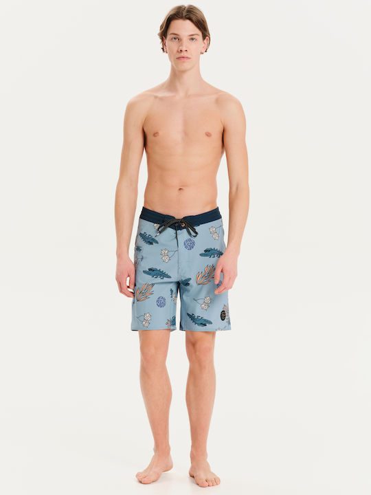 Herren Badebekleidung Shorts Hellblau