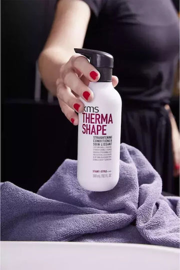 Balsam Hrănitor Intens Păr Deteriorat de la Uscare Frecventă Kms Thermashape Balsam Îndreptare Volum 75 ml