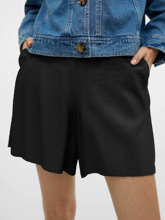 Women's Linen Shorts black