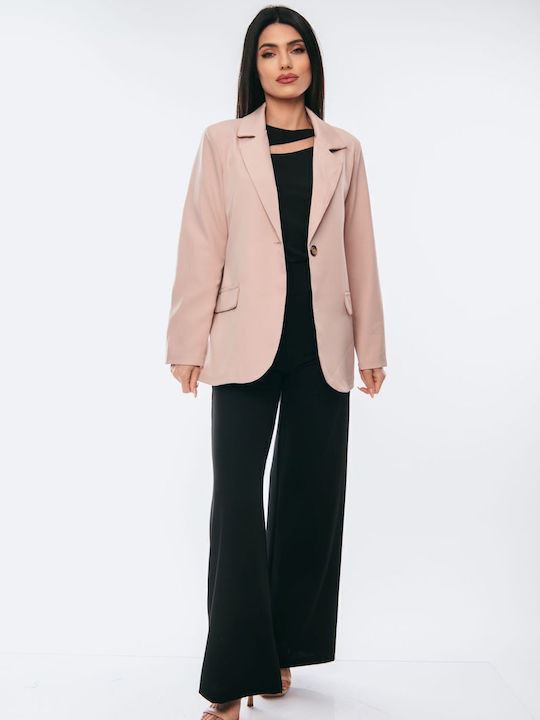 Dress Up Blazer pentru femei Sacou ROZ