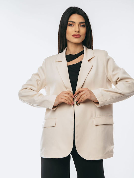 Dress Up Blazer pentru femei Sacou Beige