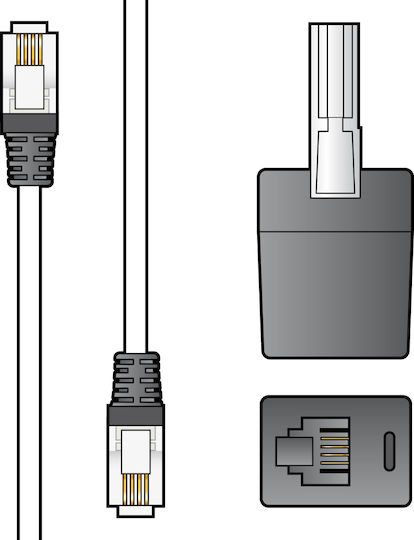 Av Link Rj11 6p4c Stecker Zu Bt431a 3,0m 113.532uk