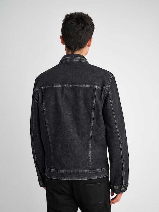 David Geacă Denim Neagră
