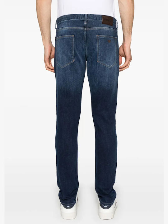 Emporio Armani Ανδρικό Παντελόνι Τζιν Ελαστικό Slim Fit Μπλε