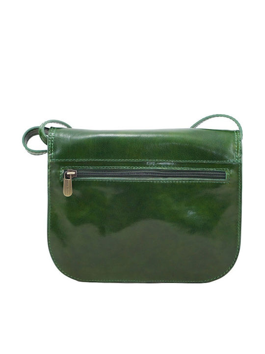 Leather Women's Bag Shoulder Green