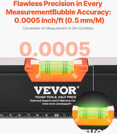Vevor JXSPC78INCH401BF2V0 Wasserwaage Aluminium Magnetisch