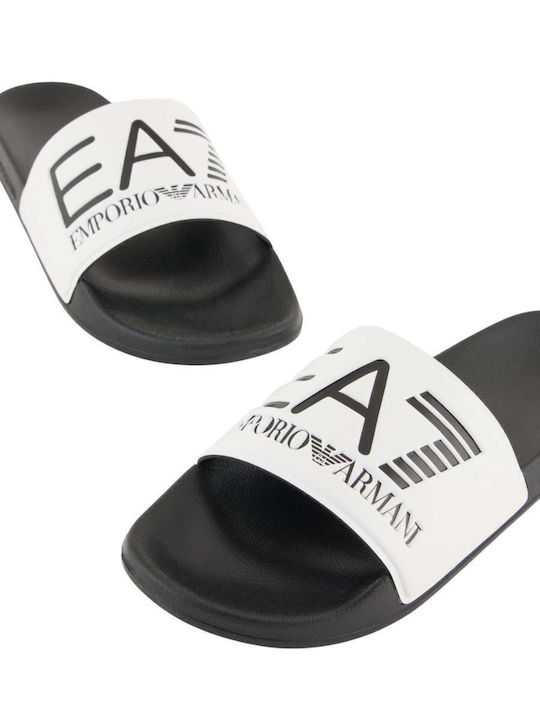 Men's White Slides