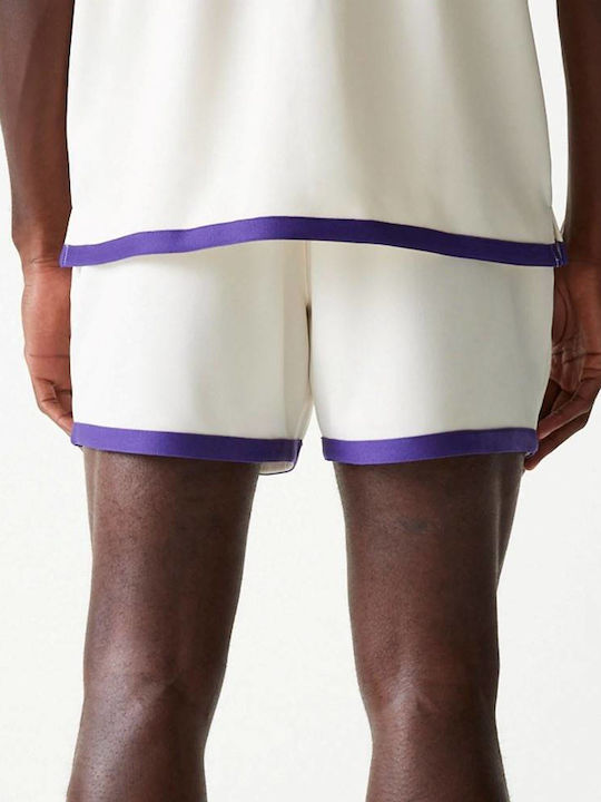 60596456 New Era Nba Team Logo Short Los Angeles Lakers Off White Color