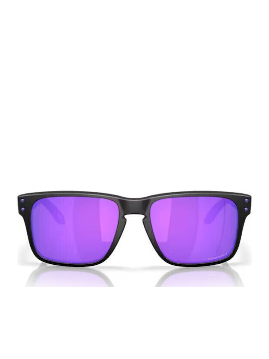 Oakley Holbrook S Prizm Мъжки Слънчеви Очиала с Черна Пластмасова Рамка и Лилави Огледални Стъкла OO9509-06