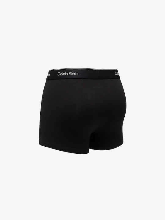 Calvin Klein Relaxed Fit Cotton Stretch Trunk 3-pack Black