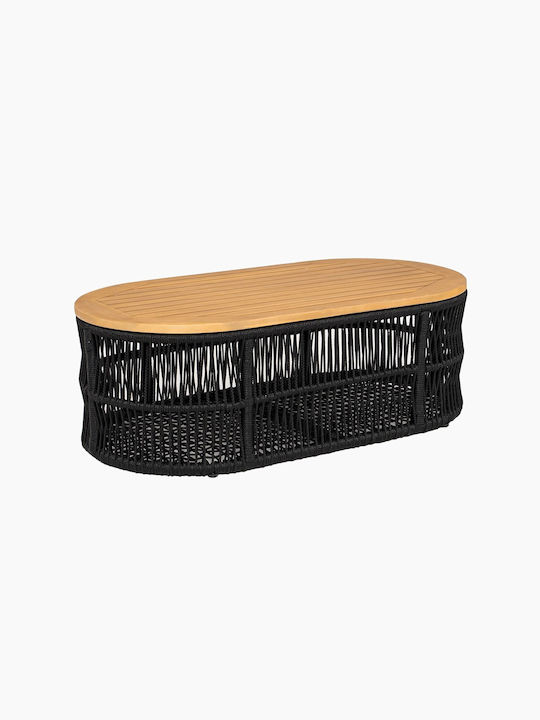 Woodwell Garten- und Outdoor-Möbelsets Mark 4 Stück Natur mit Kissen E2360,1