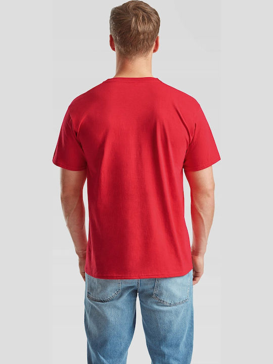 Fruit of the Loom Valueweight Unisex Short Sleeve Promotional T-Shirt Red