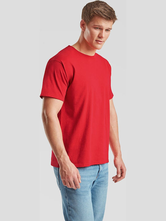 Fruit of the Loom Valueweight Unisex Διαφημιστικό T-shirt Κοντομάνικο Red