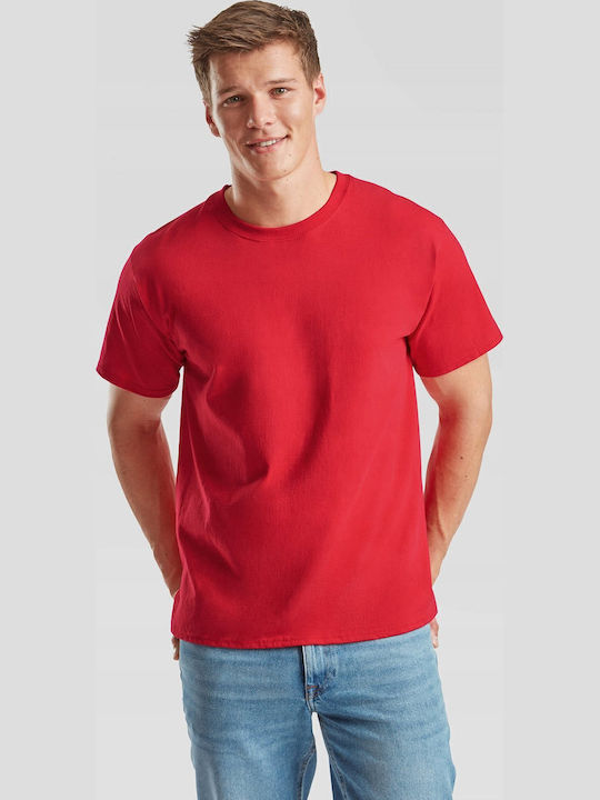 Fruit of the Loom Valueweight Unisex Short Sleeve Promotional T-Shirt Red