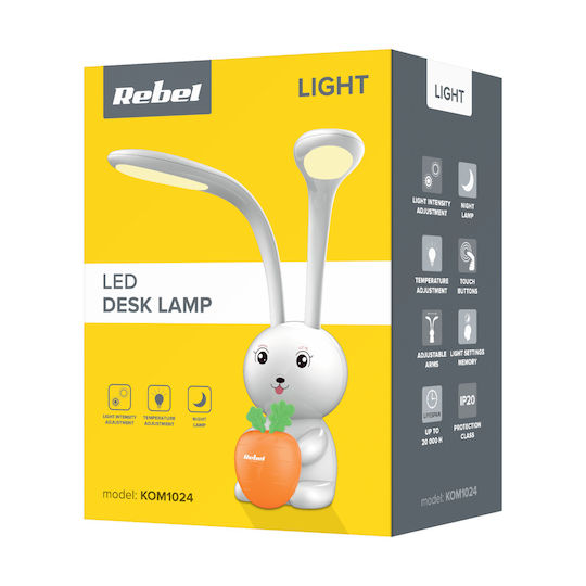 Rebel Детско Декоративно Осветление Touch Rabbit Бежов
